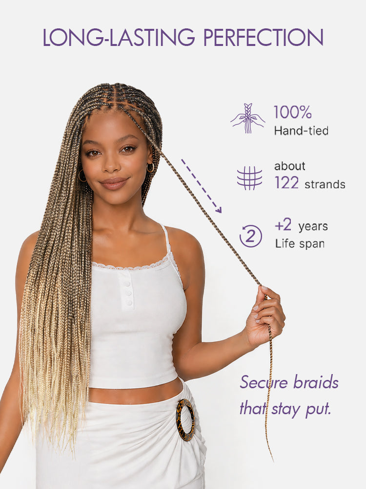 🔥Last Day: 73% Off🔥 Salon Braids HD Lace Knotless Wig
