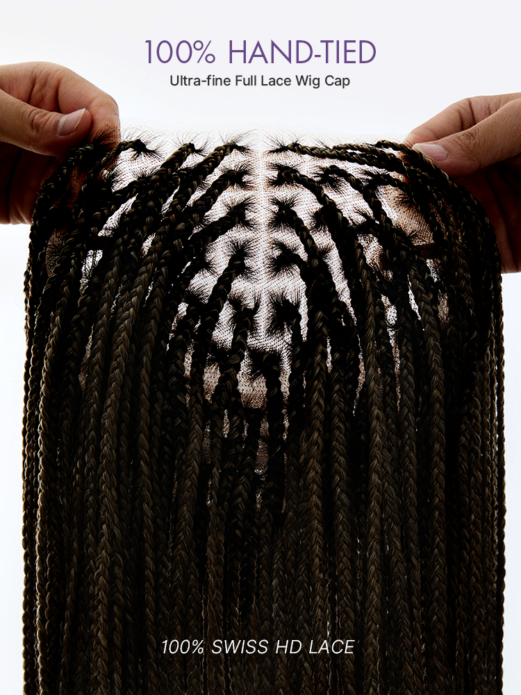 🔥Last Day: 73% Off🔥 Salon Braids HD Lace Knotless Wig