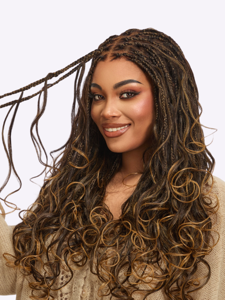 🔥Last Day: 73% Off🔥 Salon Braids HD Lace Knotless Wig