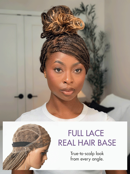 🔥Last Day: 73% Off🔥 Salon Braids HD Lace Knotless Wig