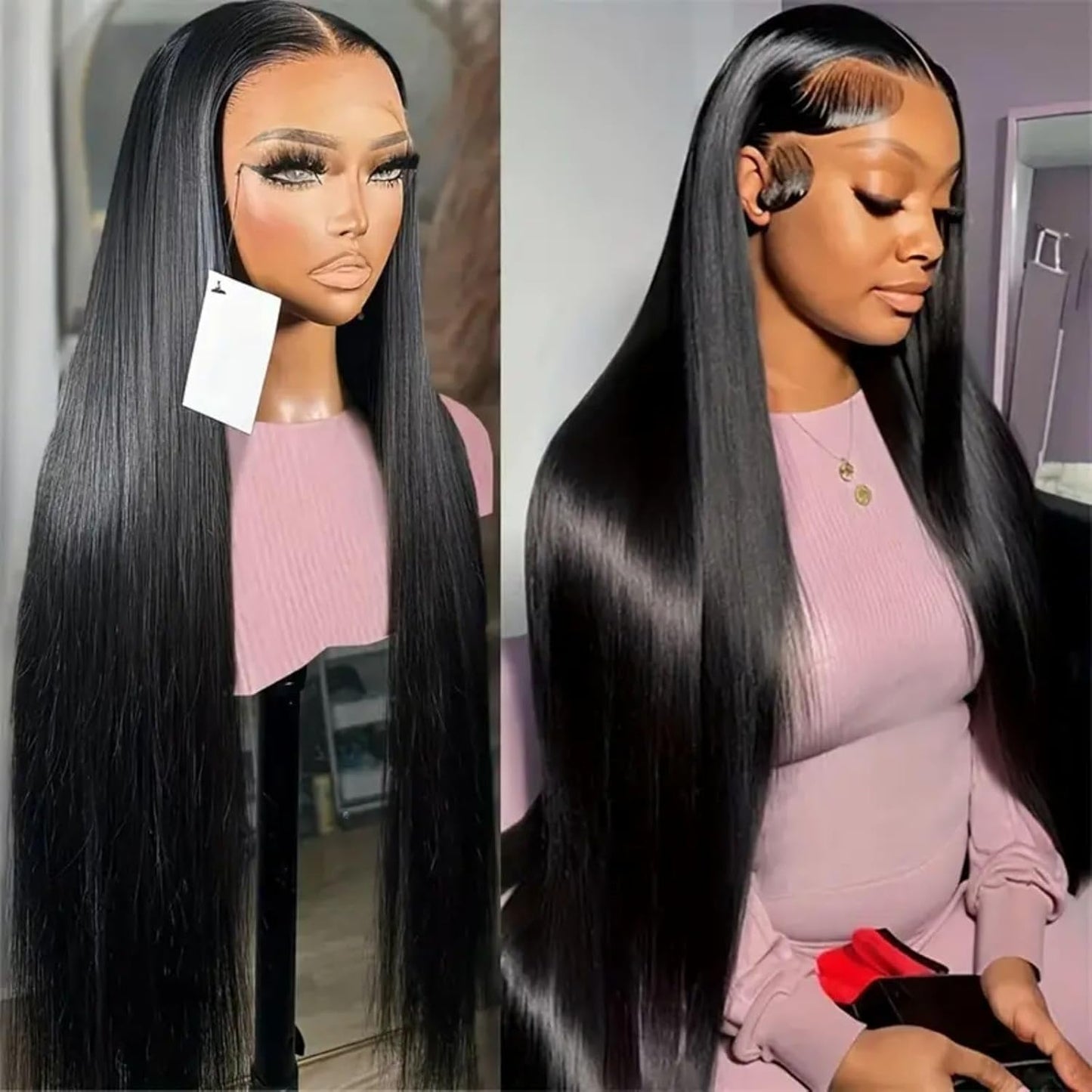 ⚡ Final Hours🌷💥Straight HD Transparent Lace Front Wigs Human Hair
