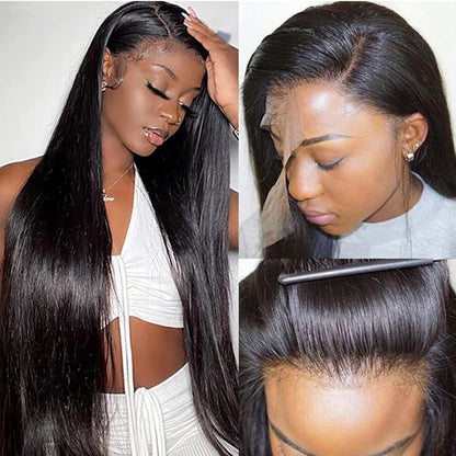 ⚡ Final Hours🌷💥Straight HD Transparent Lace Front Wigs Human Hair