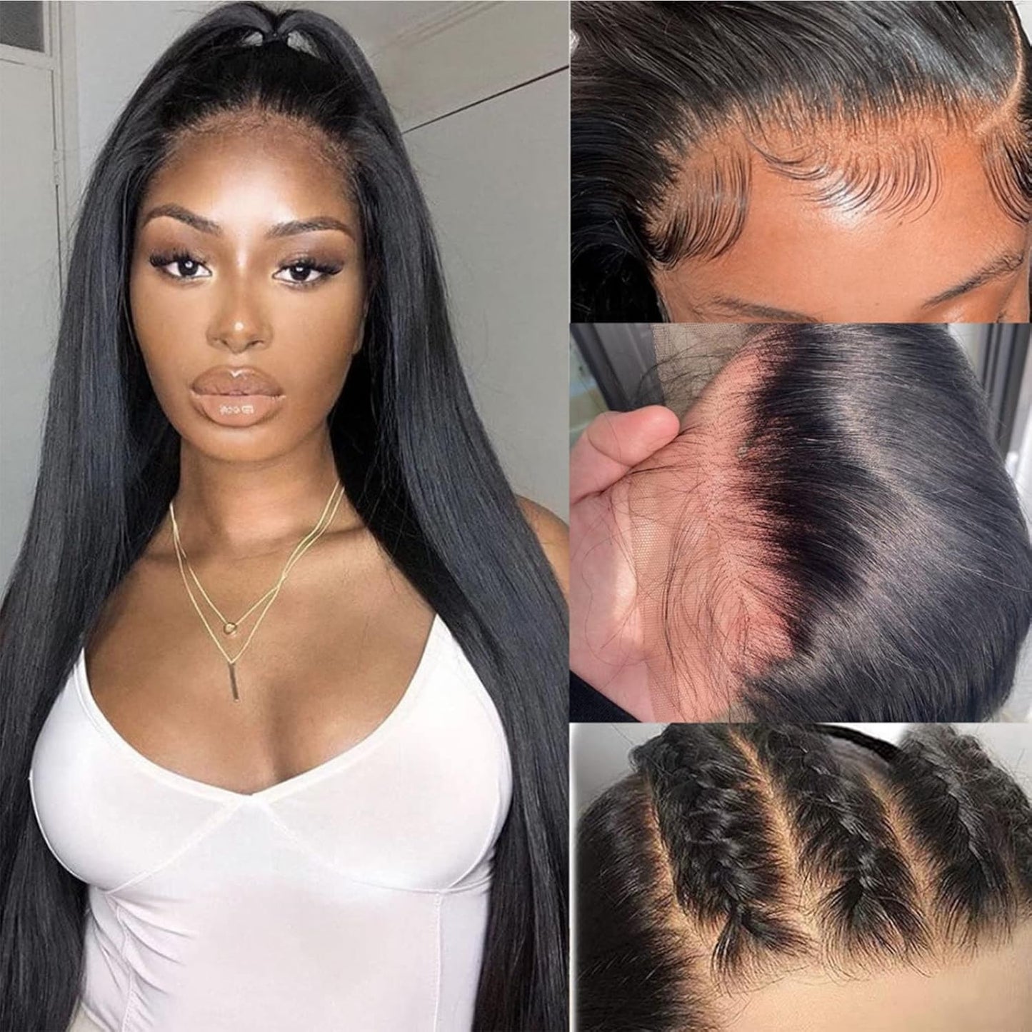 ⚡ Final Hours🌷💥Straight HD Transparent Lace Front Wigs Human Hair