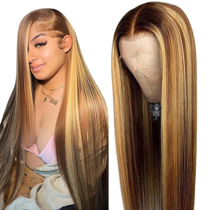⚡ Final Hours🌷💥Straight HD Transparent Lace Front Wigs Human Hair