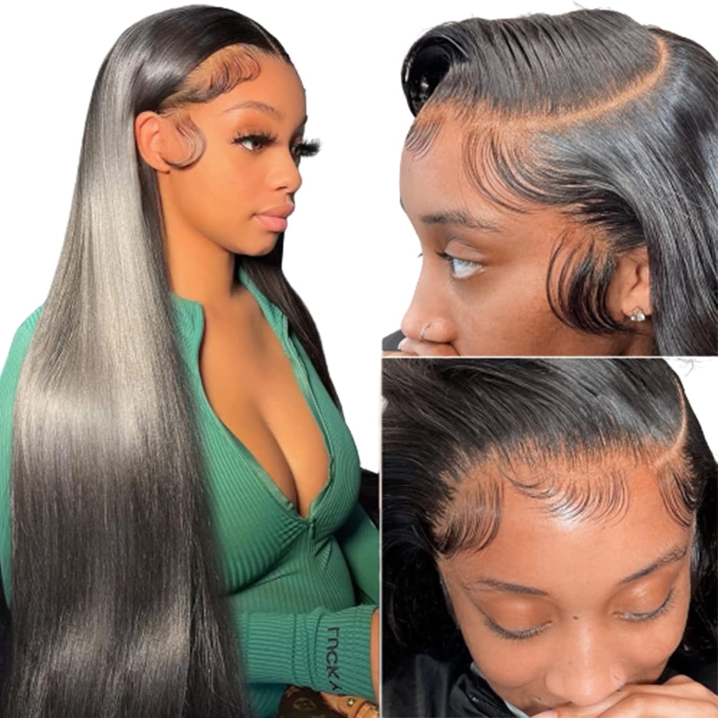 ⚡ Final Hours🌷💥Straight HD Transparent Lace Front Wigs Human Hair