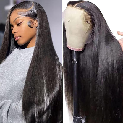 ⚡ Final Hours🌷💥Straight HD Transparent Lace Front Wigs Human Hair