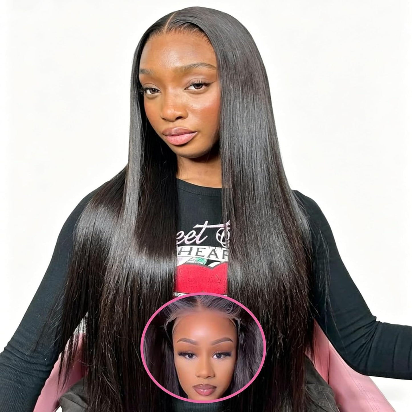 ⚡ Final Hours🌷💥Straight HD Transparent Lace Front Wigs Human Hair